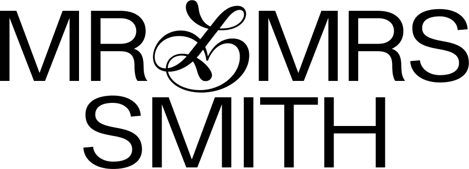 Mr&Mrs Smith secondary black logo