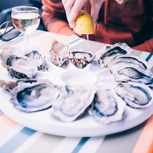 Snack on sea-fresh oysters